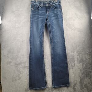 Miss Me Boot Cut Jeans Size 16 Rhinestone Embellished Western Bling Pocket